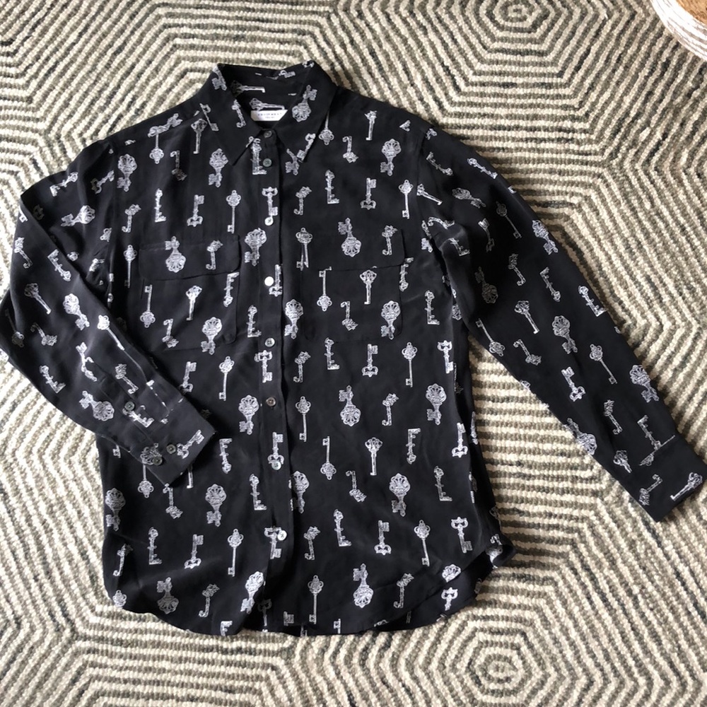 Equipment 100% silk blouse XS